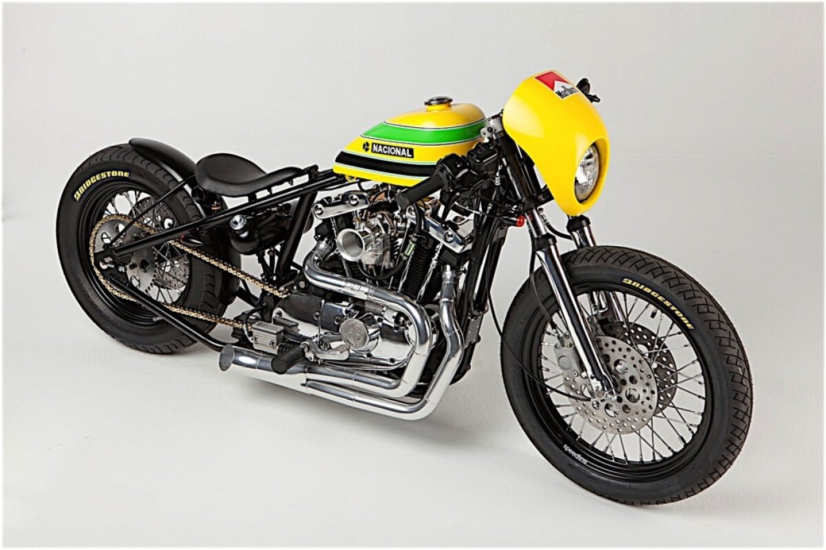 FOTO Defensor, o motocicletă în memoria lui Ayrton Senna