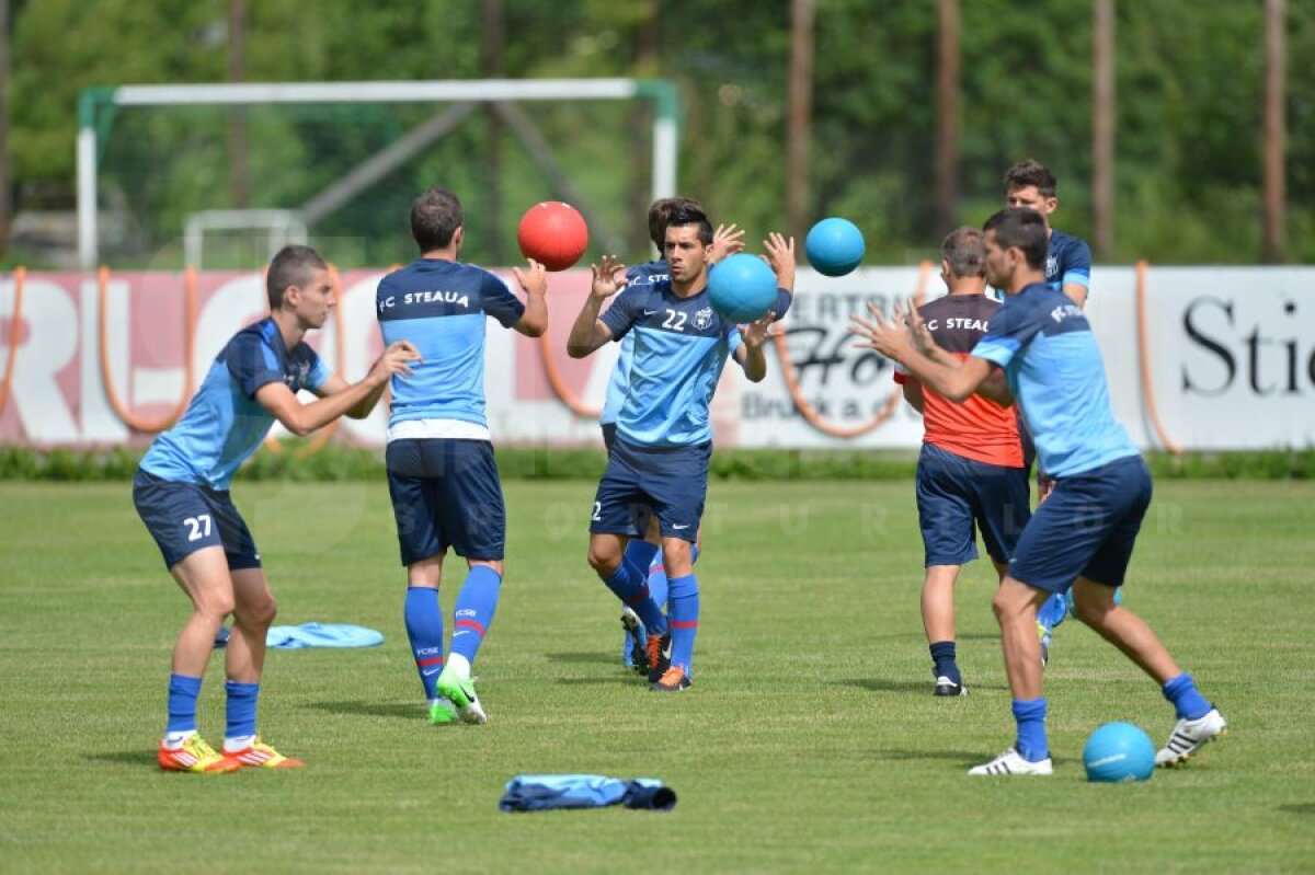 FOTO Georgievski contra Tănase » Macedoneanul s-a mişcat bine la primul antrenament cu Steaua