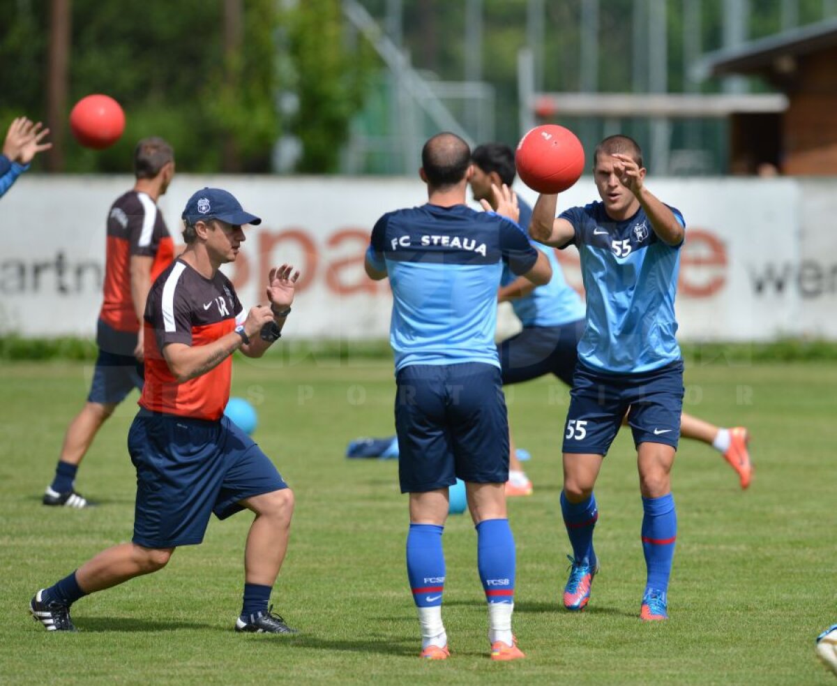 FOTO Georgievski contra Tănase » Macedoneanul s-a mişcat bine la primul antrenament cu Steaua