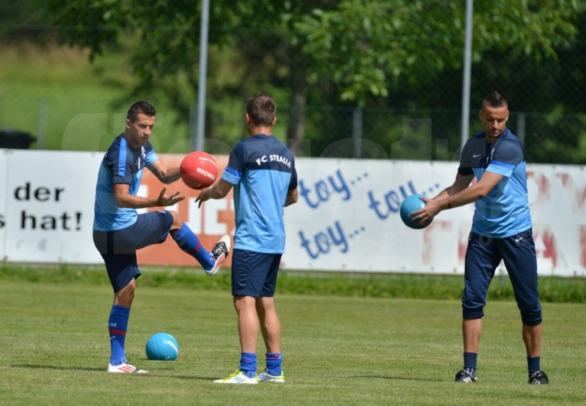 FOTO Georgievski contra Tănase » Macedoneanul s-a mişcat bine la primul antrenament cu Steaua