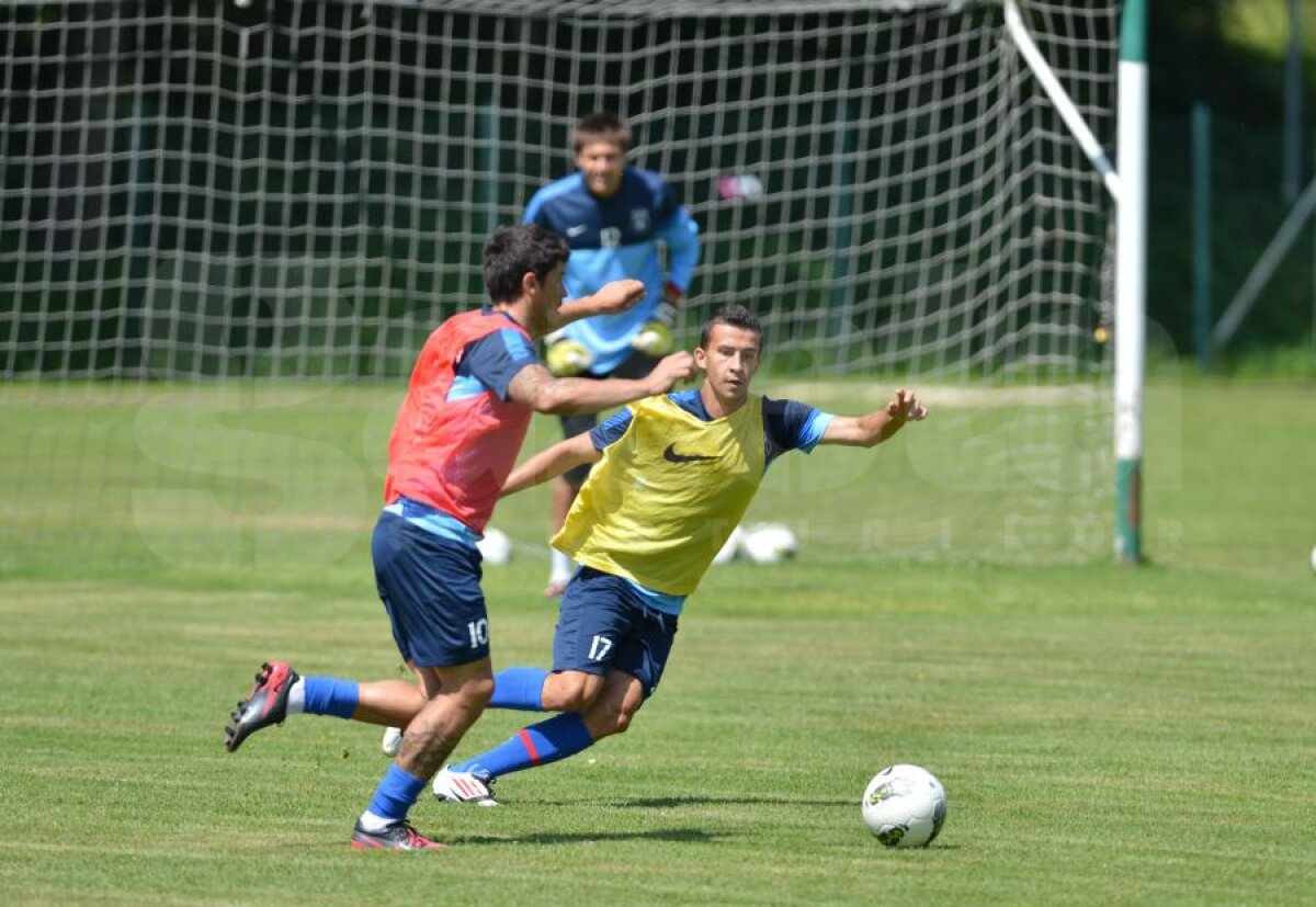 FOTO Georgievski contra Tănase » Macedoneanul s-a mişcat bine la primul antrenament cu Steaua