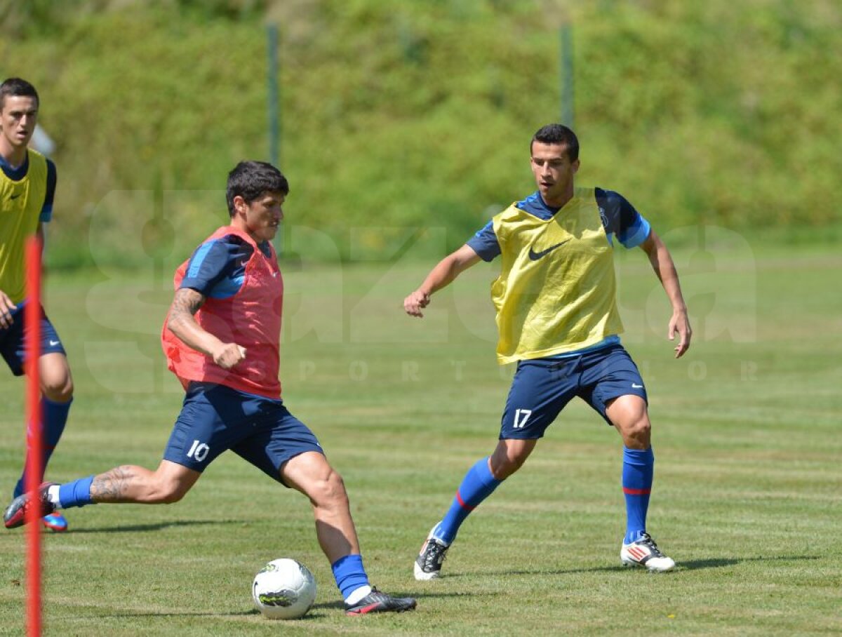 FOTO Georgievski contra Tănase » Macedoneanul s-a mişcat bine la primul antrenament cu Steaua