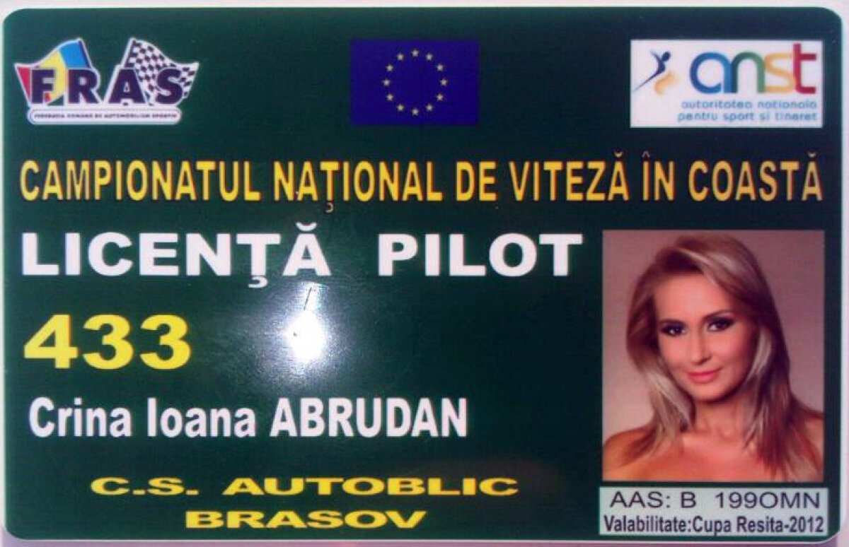 Crina, pilot profesionist! » Vedeta Antenei 1 a participat la Cupa Reşiţa 2012