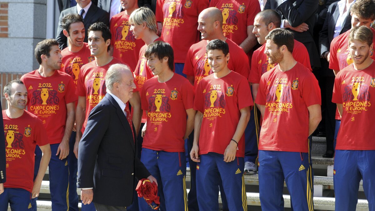 VIDEO&FOTO Spaniolii au făcut spectacol la sărbătoarea de la Madrid » Pepe Reina, maestru de ceremonii ;)