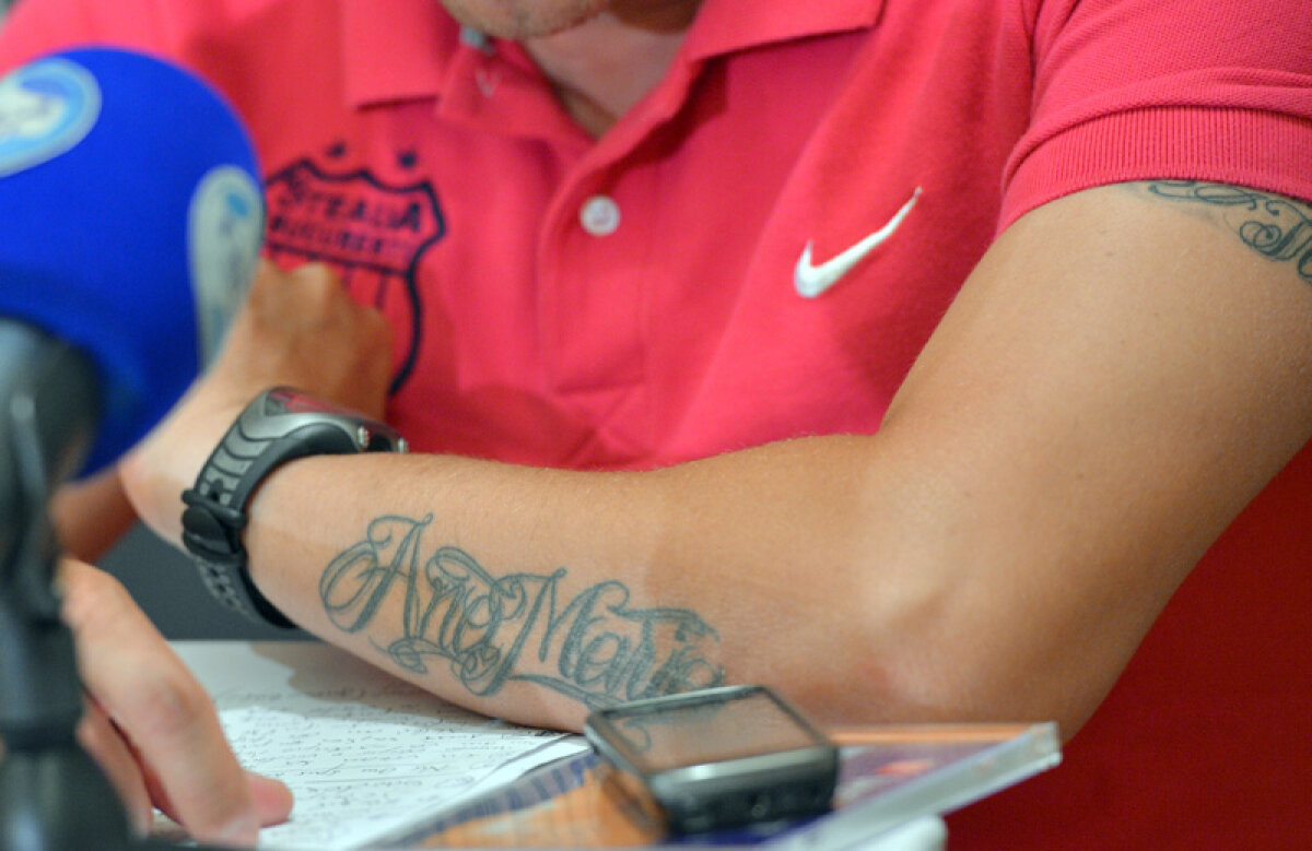 Reghe "Meireles" » Antrenorul Stelei concurează cu mijlocaşul lui Chelsea la capitolul tatuaje
