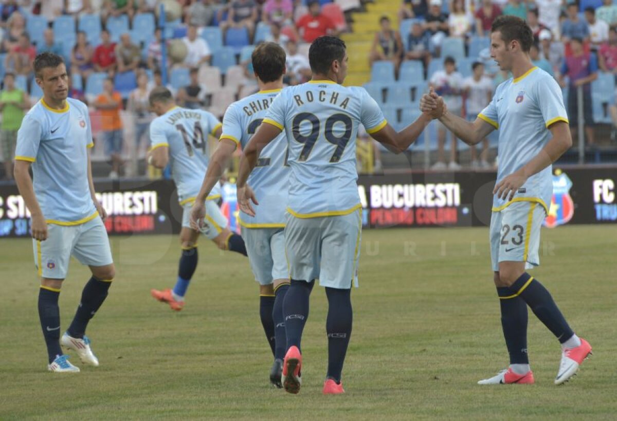 FOTO "Celeştii" lui Reghecampf » Steaua a făcut spectacol la meciul de prezentare, 3-0 cu Litex