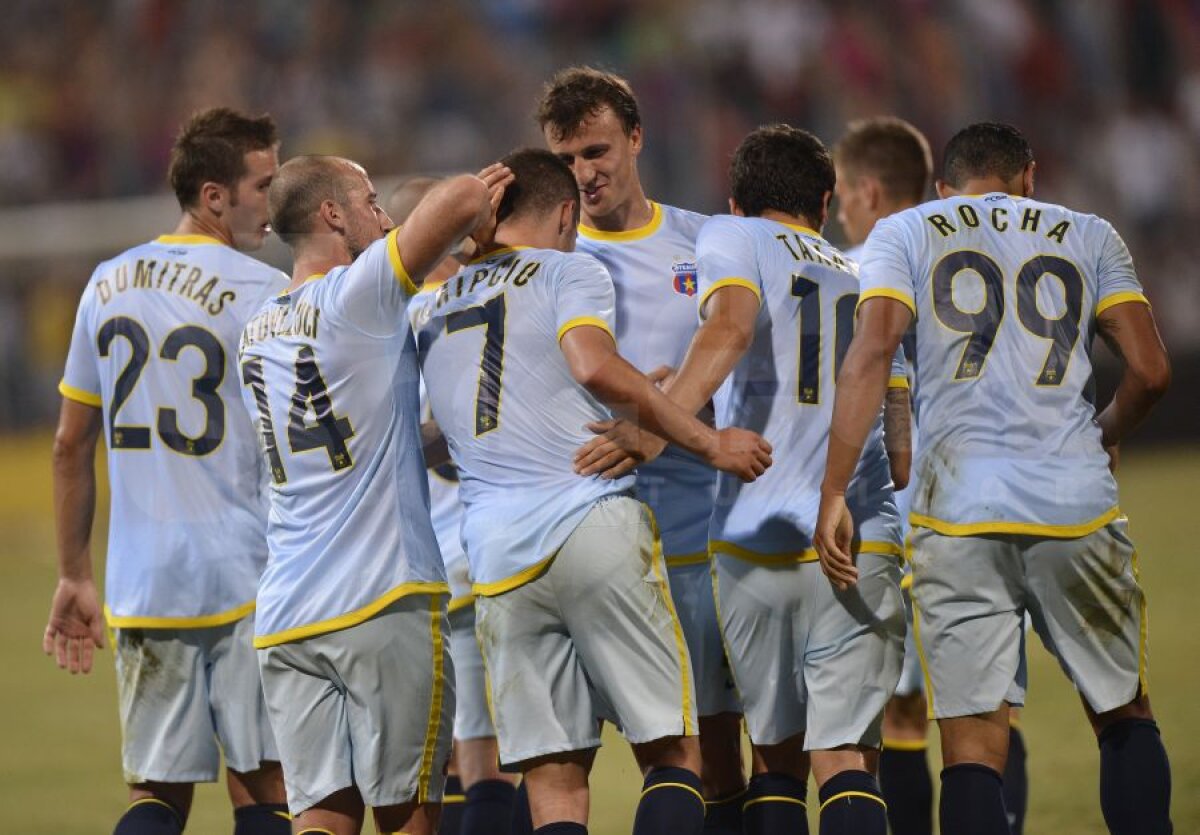 FOTO "Celeştii" lui Reghecampf » Steaua a făcut spectacol la meciul de prezentare, 3-0 cu Litex