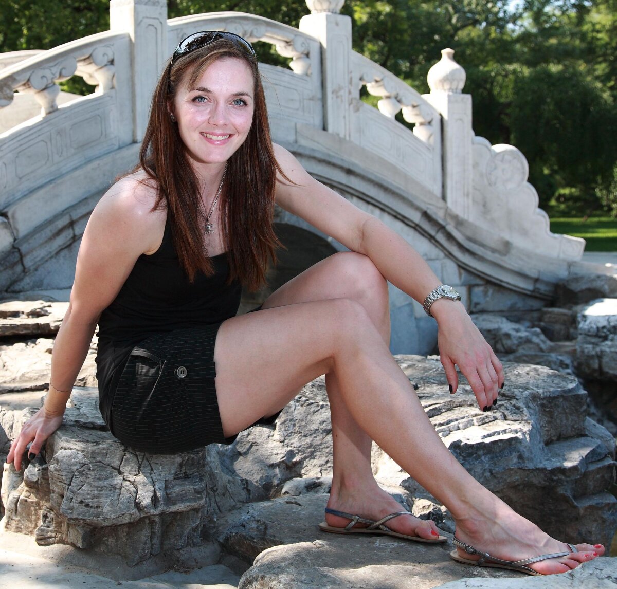 FOTO Cu aşa frumuseţe parcă şi bicicleta fuge mai repede :D