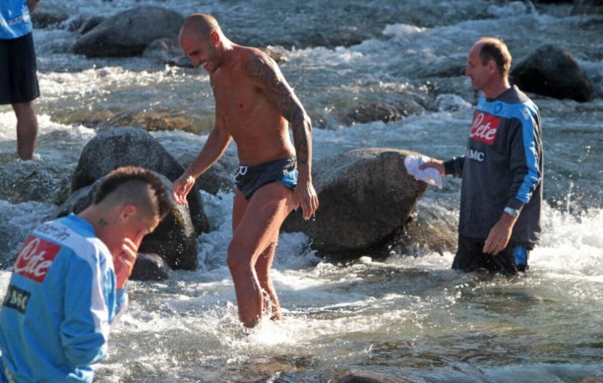 FOTO Rece ca gheaţa! Antrenamente speciale făcute de Napoli la munte
