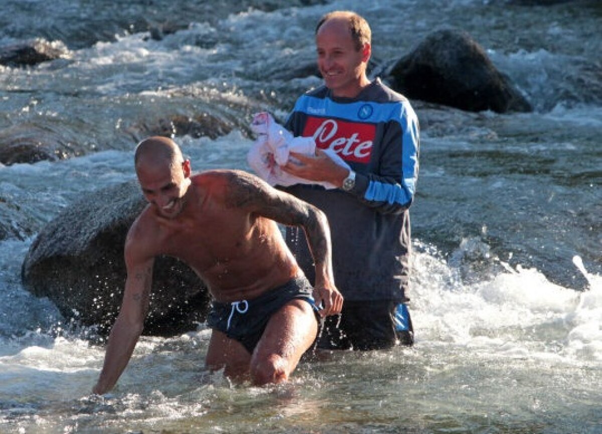 FOTO Rece ca gheaţa! Antrenamente speciale făcute de Napoli la munte