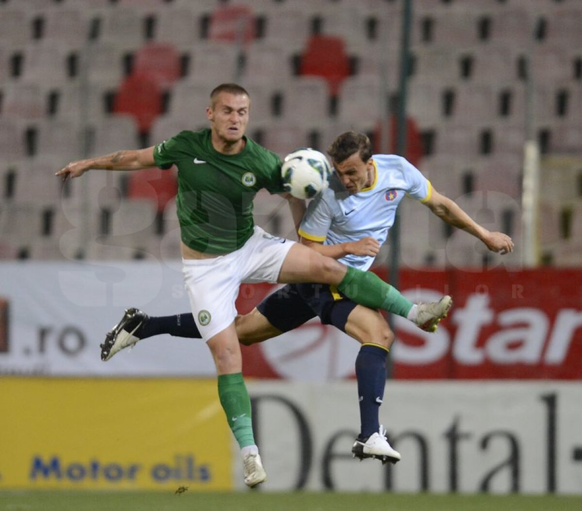 FOTO&VIDEO Salvat de Rusescu » Reghecampf a debutat cu victorie în Ghencea, Steaua - Chiajna 1-0