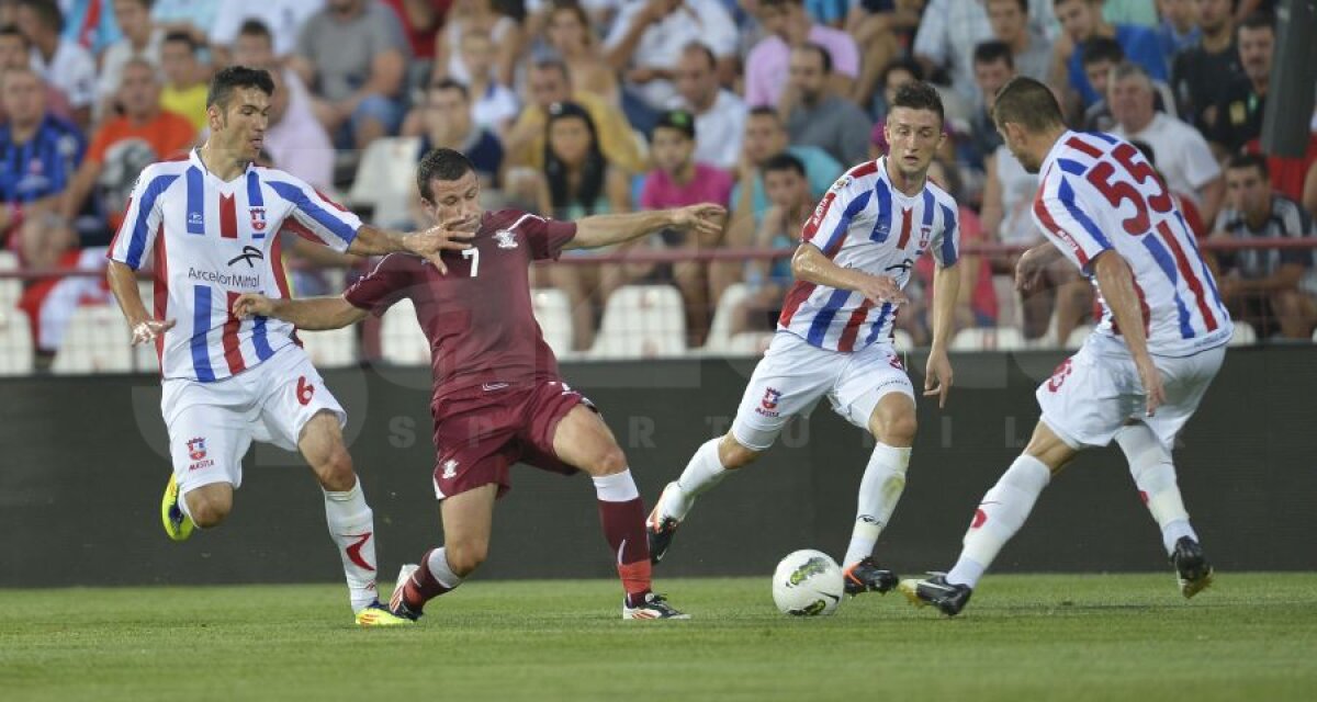 FOTO şi VIDEO Cadou de la Grahovac » Giuleştenii au obţinut norocos un punct la Galaţi, Oţelul - Rapid 1-1