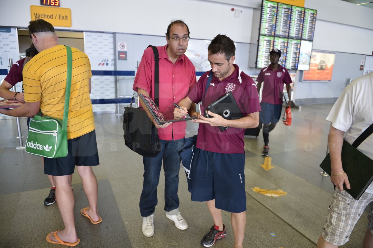 FOTO CFR a ajuns la Liberec. Vezi cum au fost primiţi clujenii