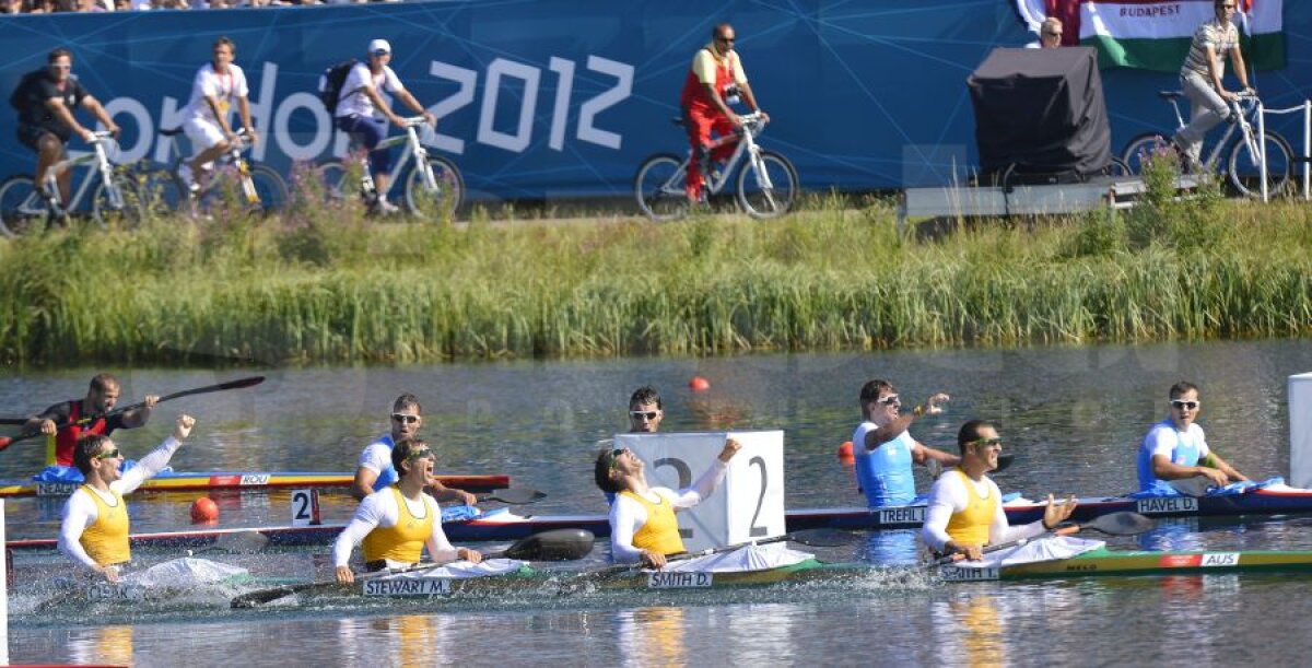 România a încheiat pe 8 în finala K4 1.000m!