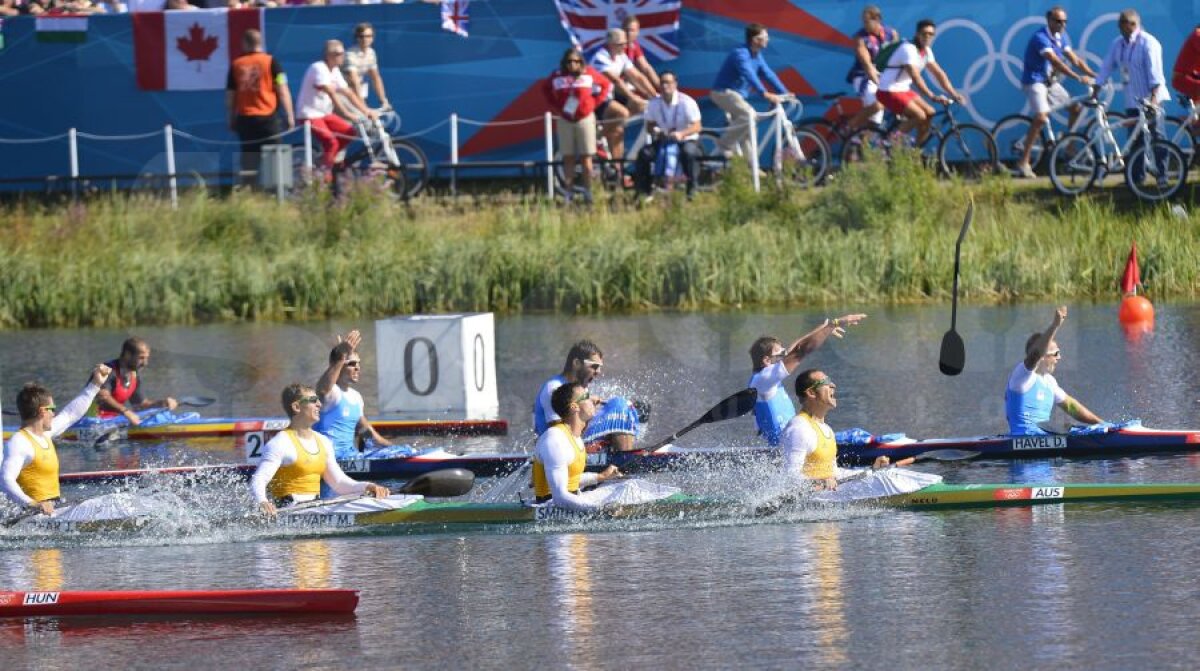 România a încheiat pe 8 în finala K4 1.000m!