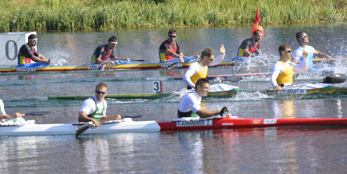 România a încheiat pe 8 în finala K4 1.000m!