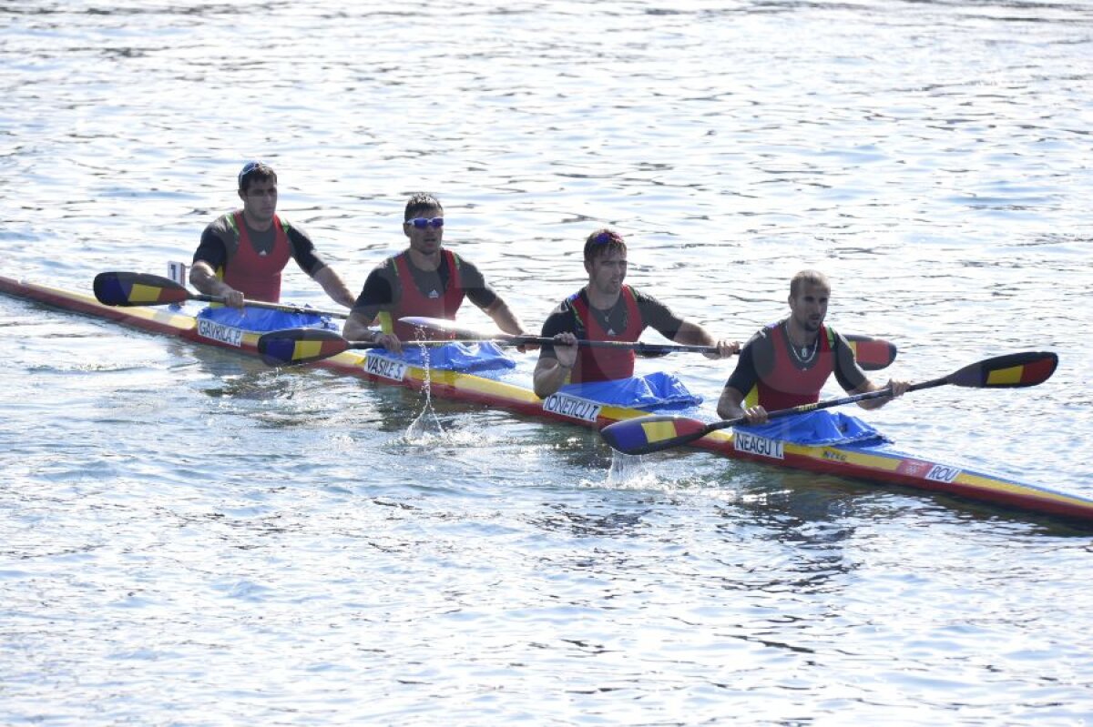 România a încheiat pe 8 în finala K4 1.000m!
