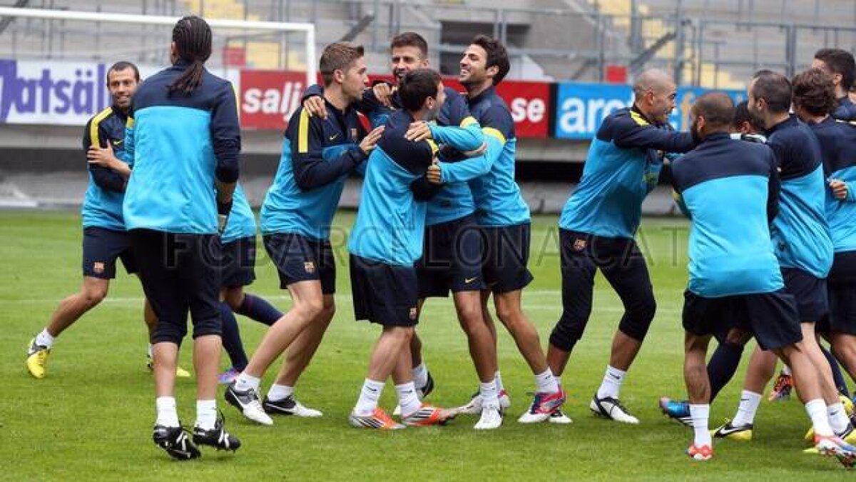 GALERIE FOTO / Carles Puyol a lipsit de la ultimul antrenament al Barcelonei din această dimineaţă!
