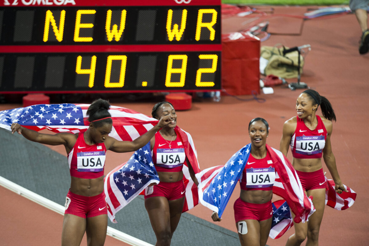 US Air Fource » Patru americance au doborît un record mondial ce rezista de 27 de ani la 4x100 m