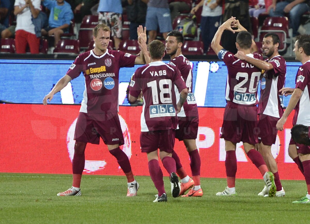 VIDEO şi FOTO » CFR Cluj - CSMS Iaşi 2-2. Repetiţie nereuşită pentru meciul cu Basel