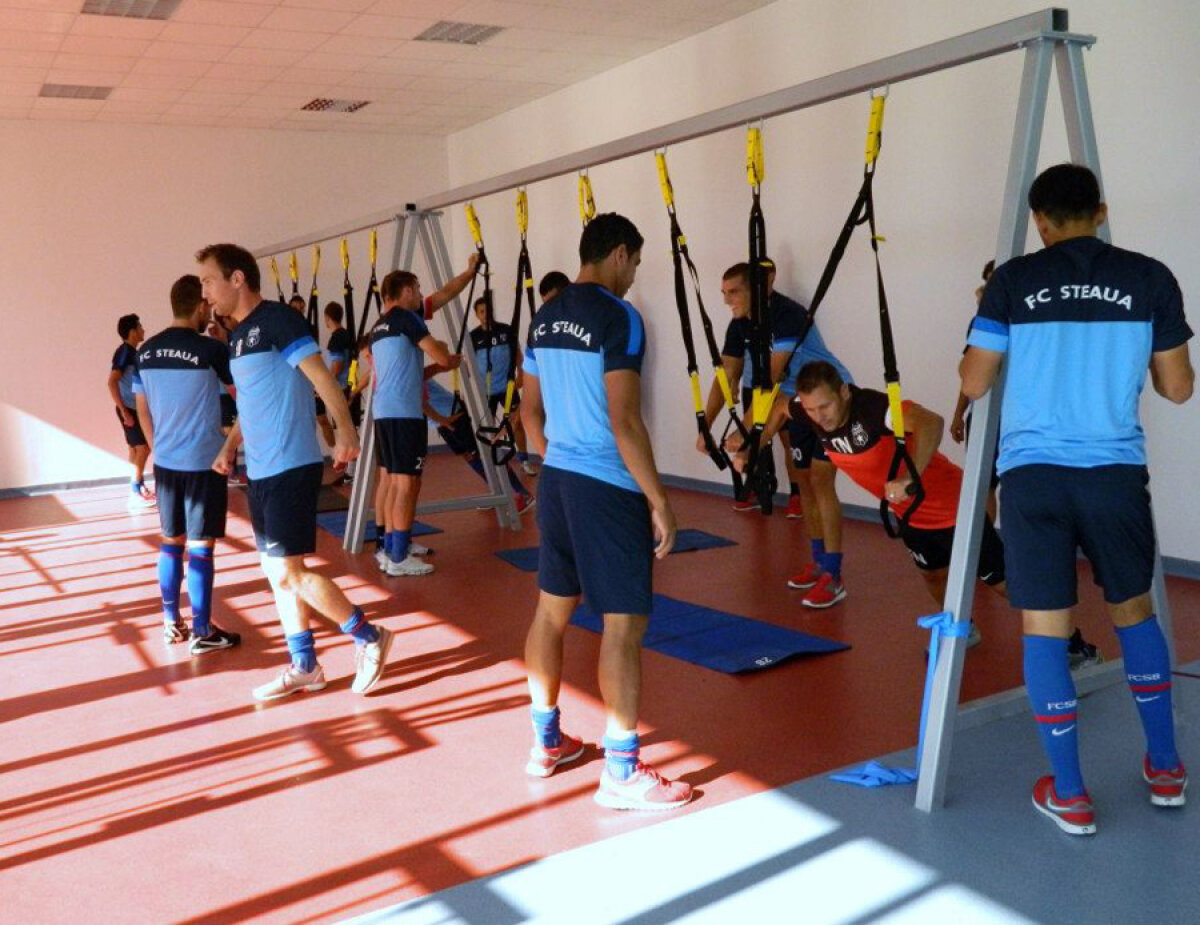 Acrobaţii în sală nou-nouţă! » Steaua are o nouă zonă de fitness la stadionul Ghencea