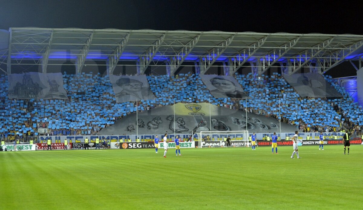 Infern în "Arena Lupilor"! » Coregrafie de excepţie la derby-ul dintre Petrolul şi Rapid