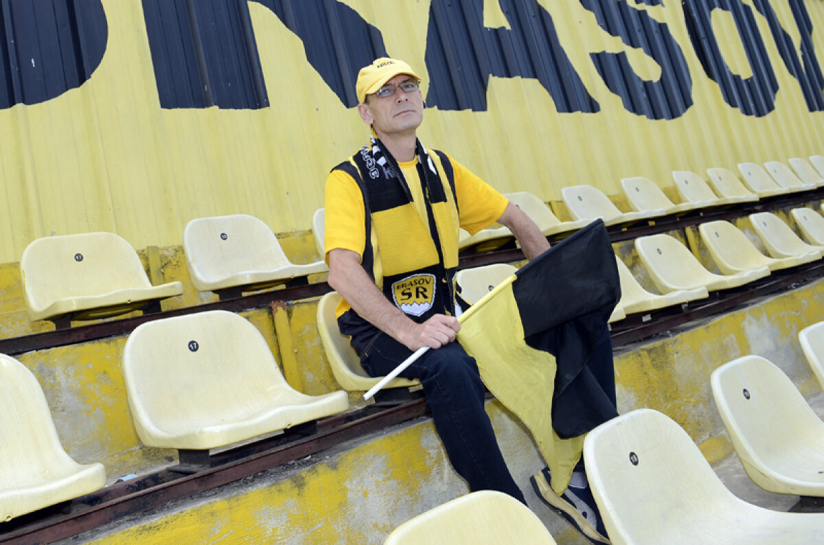 De 35 de ani pe rîndul 15, locul 18! » Povestea suporterului braşovean care stă de-o viaţă pe acelaşi loc în stadion