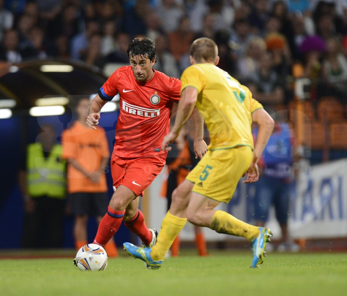 FC Vaslui - Internazionale Milano 0-2 » Prea mici pentru Sneijder şi Milito