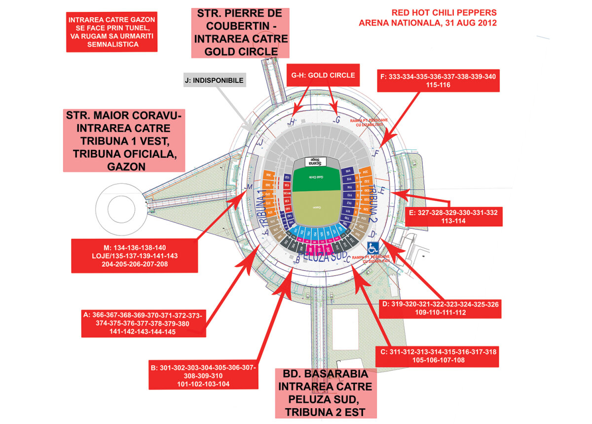 Red Hot Chili Peppers primul concert pe Arena Nationala! » Toate detaliile legate de accesul spectatorilor