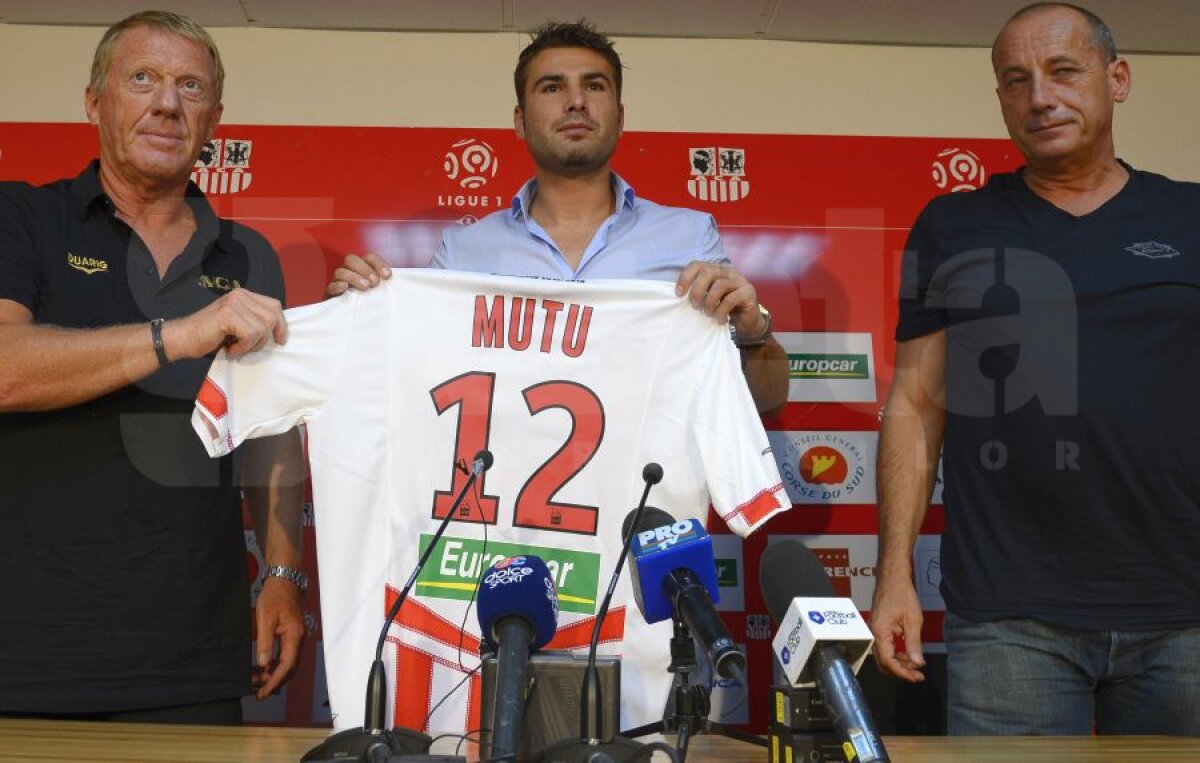 Mutu, prezentat la Ajaccio! "Nu vreau să fiu starul echipei" » Antrenorul său e convins: "Este Ibrahimovici al nostru"