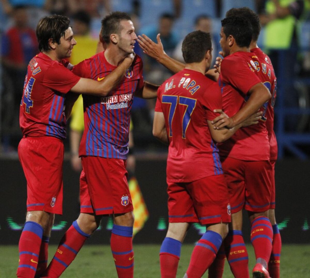 FOTO Steaua - Ekranas 3-0 » Roş-albaştrii s-au calificat în grupele EL!
