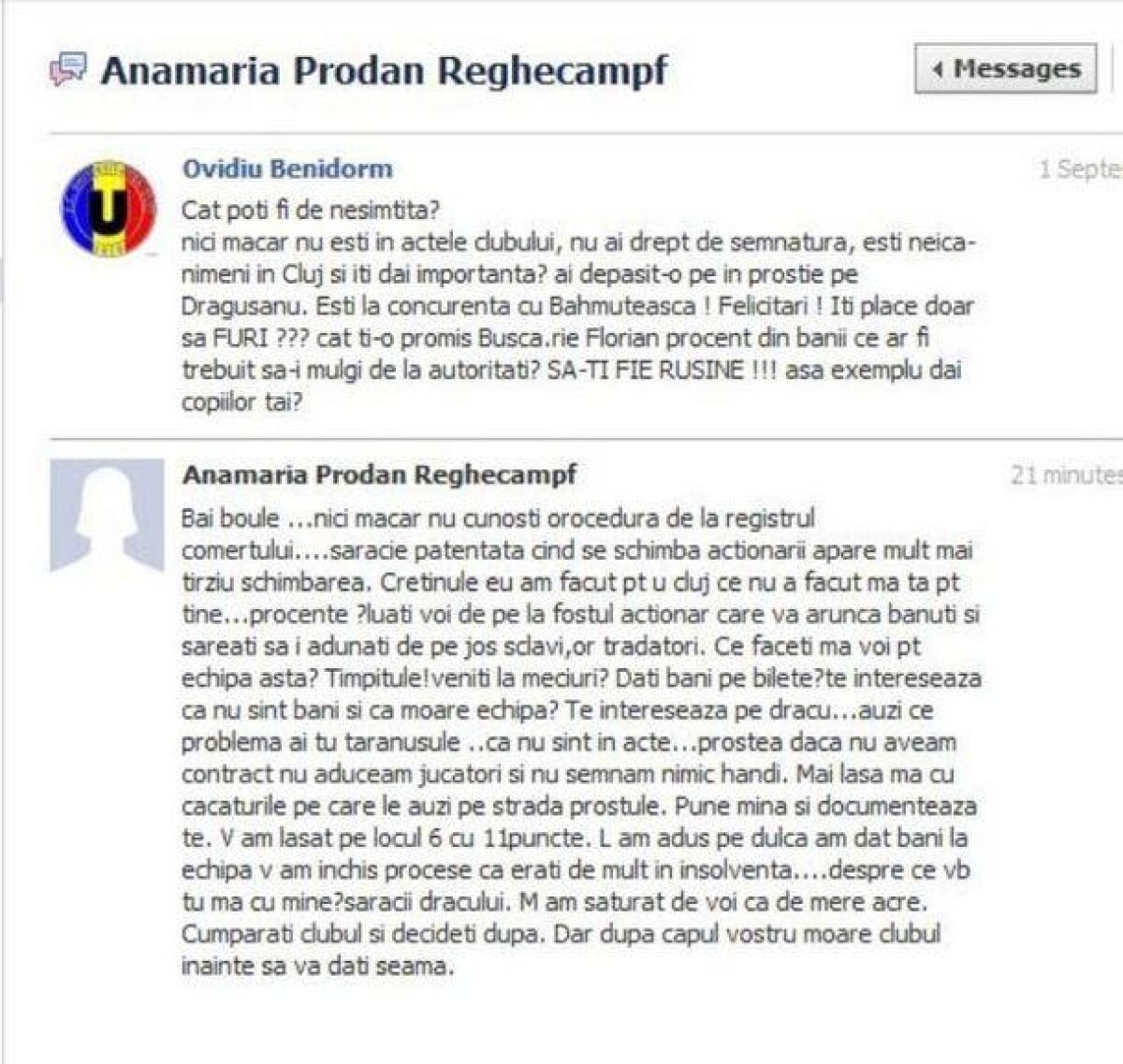 Anamaria Prodan şi-a vărsat nervii pe un fan: ”Boule, ce am făcut eu pentru U n-a făcut mă-ta pentru tine!” :O