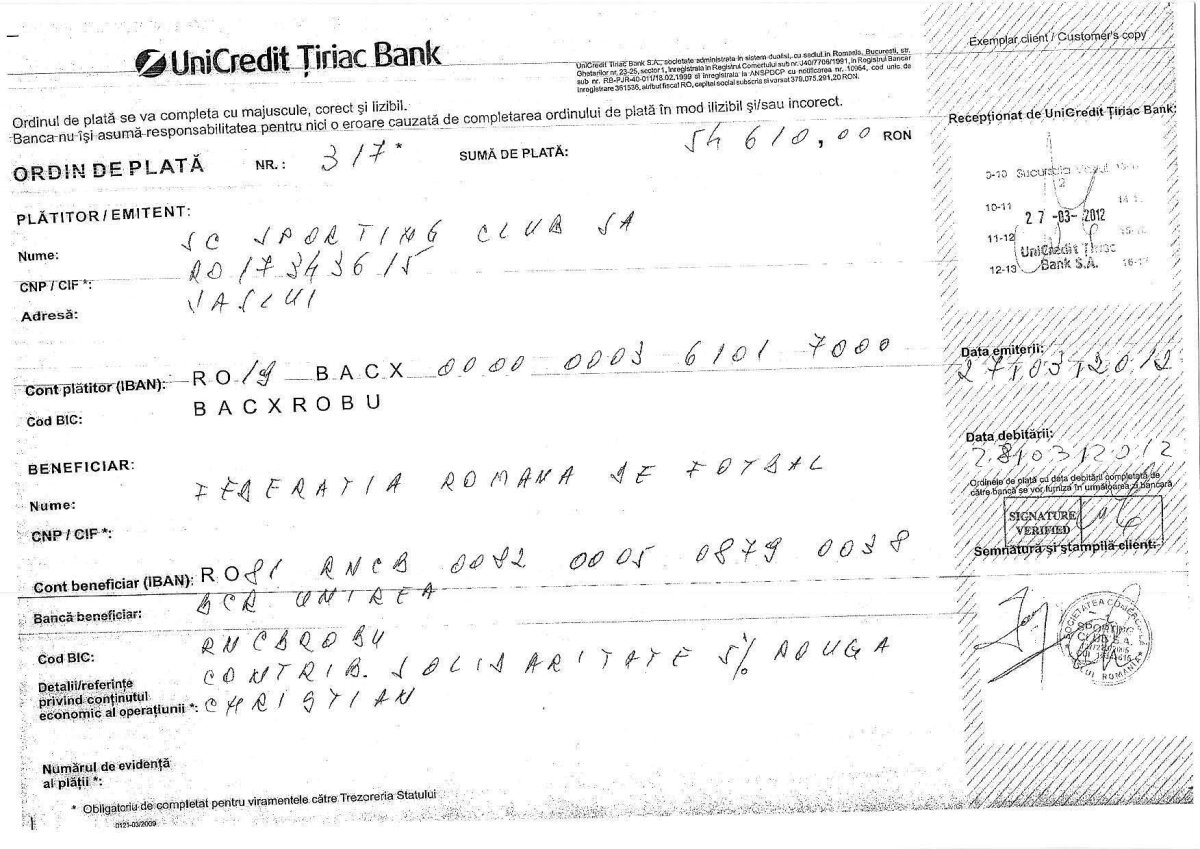 Porumboiu reacţionează la decizia UEFA: "Am crezut că acolo sînt oameni serioşi, dar m-am înşelat" » Vasluiul se apără cu documente oficiale