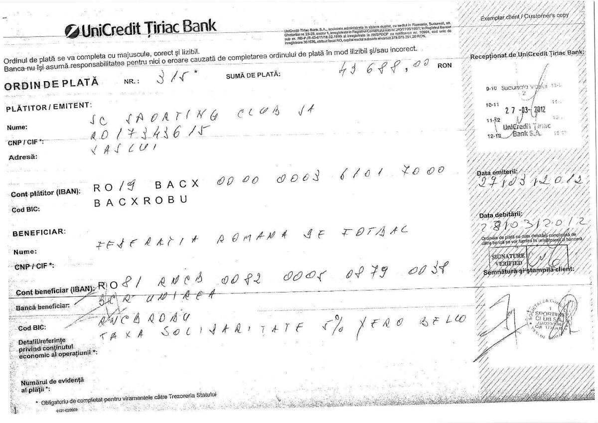 Porumboiu reacţionează la decizia UEFA: "Am crezut că acolo sînt oameni serioşi, dar m-am înşelat" » Vasluiul se apără cu documente oficiale