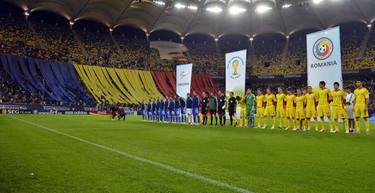 Basm tricolor » România a fost susţinută la meciul cu Andorra de aproape 30.000 de oameni