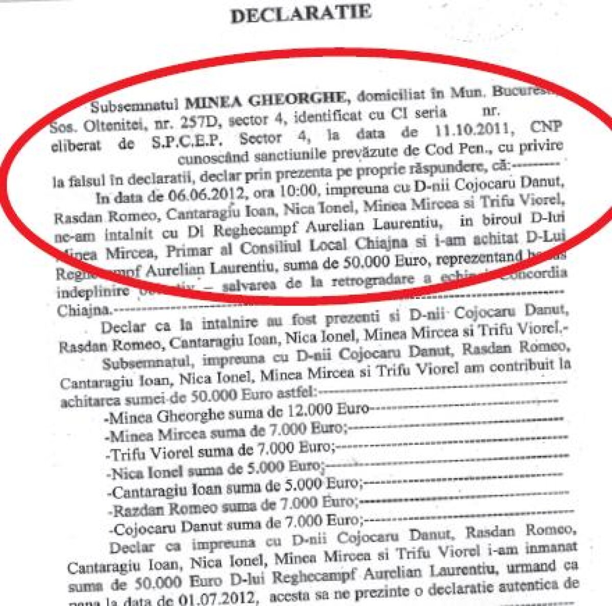 Primarul a minţit! » Reghe n-a luat nici un ban pe 6 iunie pentru că era în avion