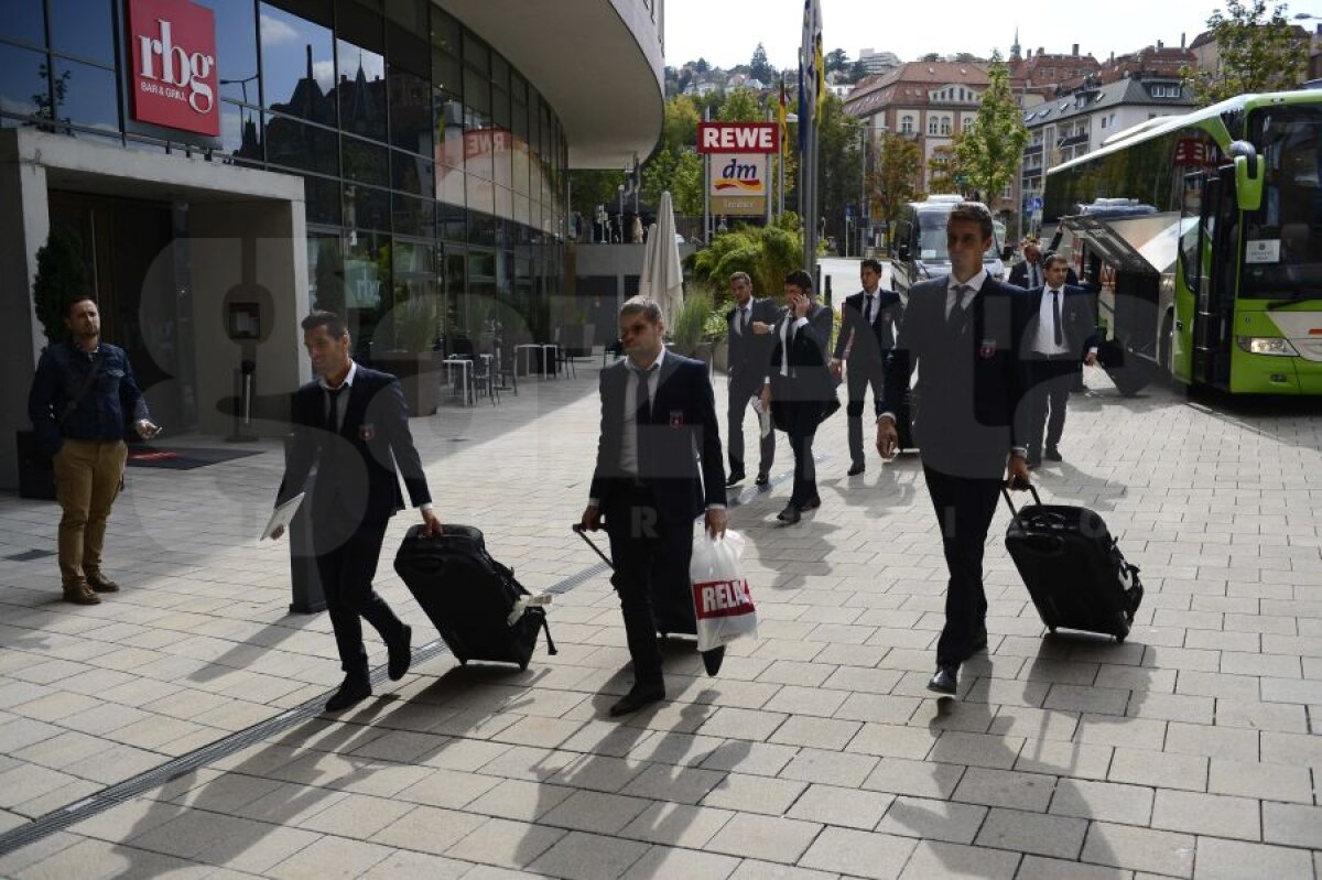 FOTO Steliştii au fost întîmpinaţi de o vreme rea la Stuttgart » Vezi imagini