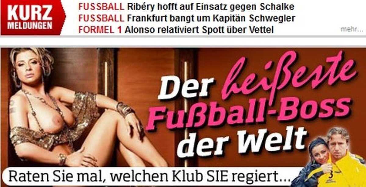 Anamaria Prodan, vedeta zilei în Germania ;): "Cel mai HOT conducător de club"