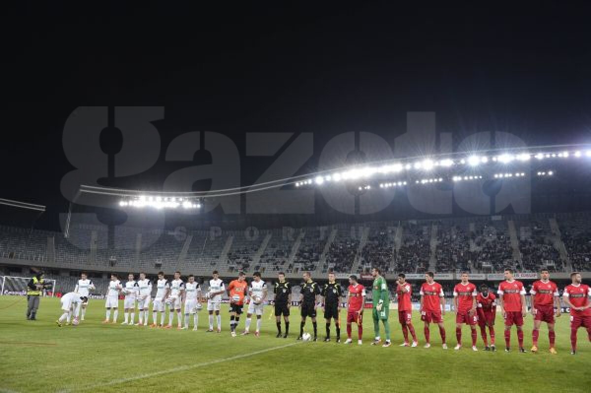 VIDEO+FOTO Dinamo se impune cu 2-1 la Cluj, într-un meci cu gafe de arbitraj la toate golurile