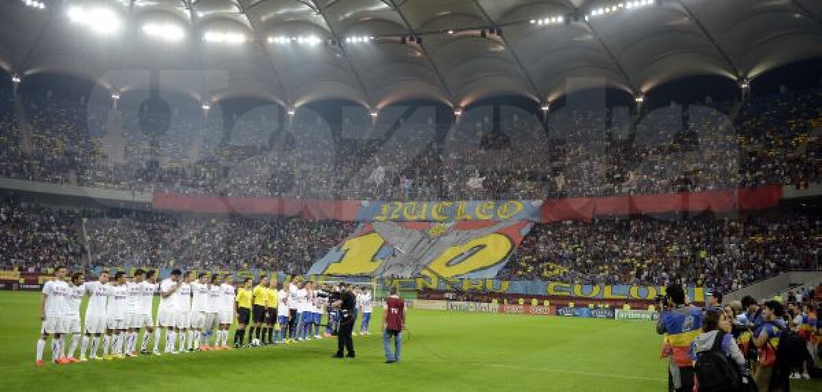 FOTO Spectacol incendiar în tribune » Galeriile din nou la înălţime pe Naţional Arena