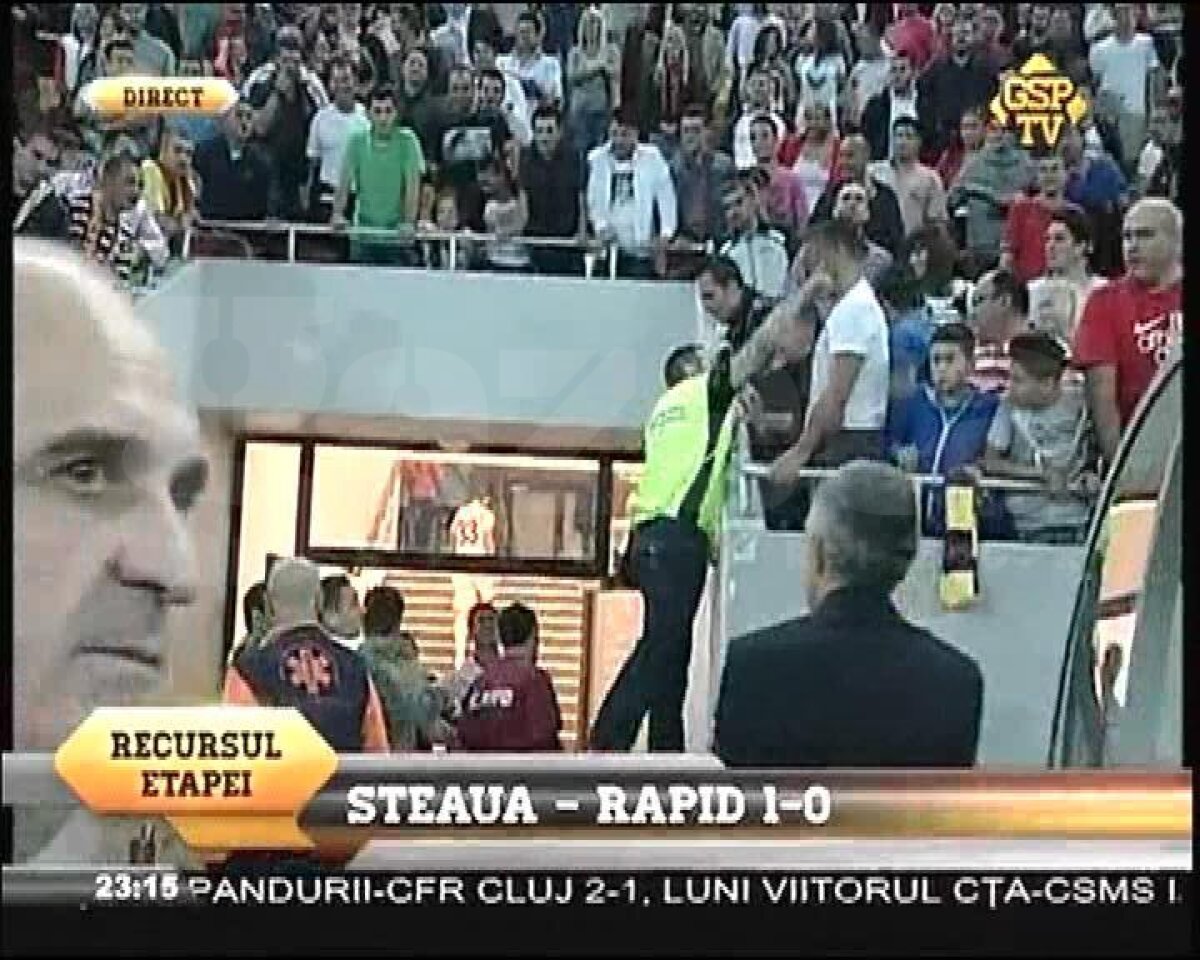 IMAGINI ŞOCANTE Herea lovit de un suporter pe Naţional Arena!
