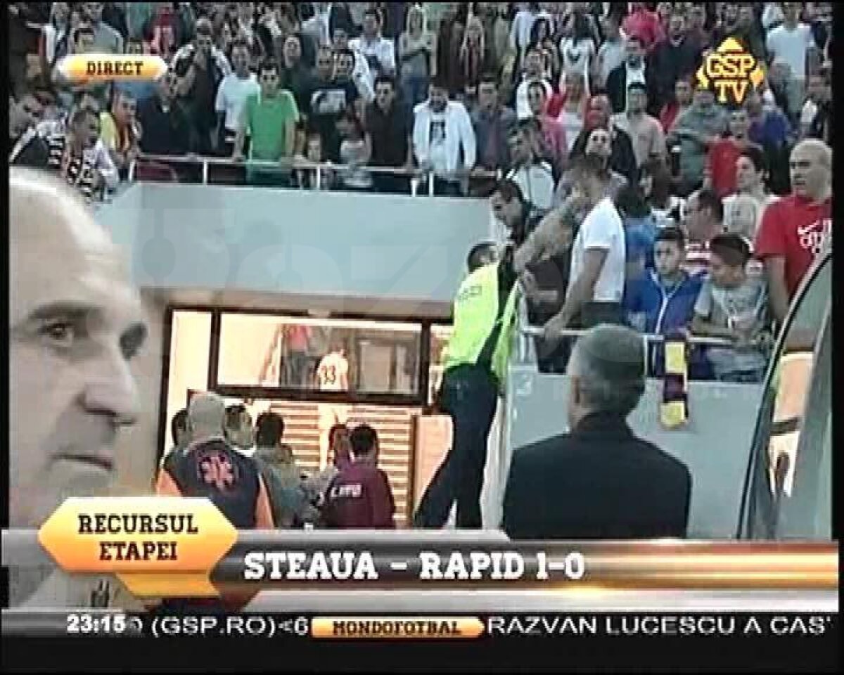 IMAGINI ŞOCANTE Herea lovit de un suporter pe Naţional Arena!
