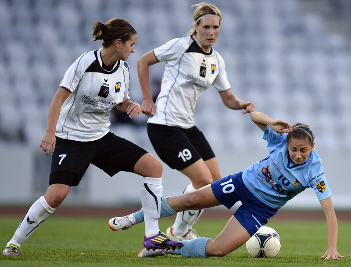 FOTO Remiză în Liga fetelor » Olimpia Cluj speră la calificarea în "optimile" Ligii Campionilor după 1-1 cu Neulengbach