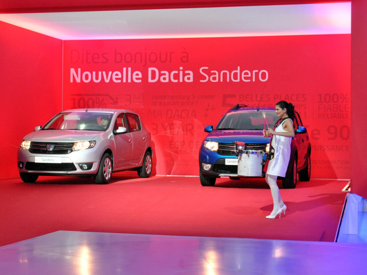 Ameninţarea vine din Mioveni » La Salonul Auto de la Paris, Dacia a venit cu noile modele Logan, Sandero şi Sandero Stepway