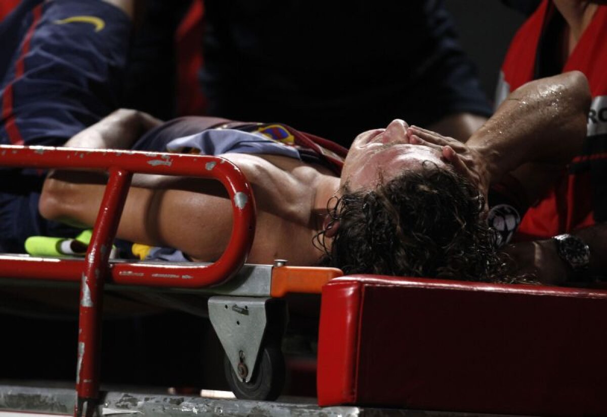 VIDEO Barcelona în şoc! » Accidentare horror suferită de Puyol în această seară!
