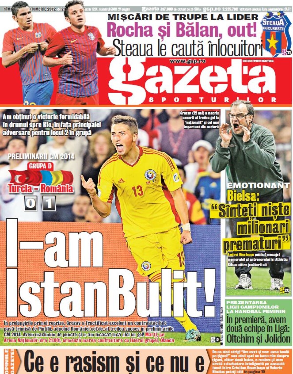 S-a deşteptat românul! » Golul lui Grozav a dat lovitura de graţie turcilor şi a netezit drumul ”tricolorilor” spre Mondiale