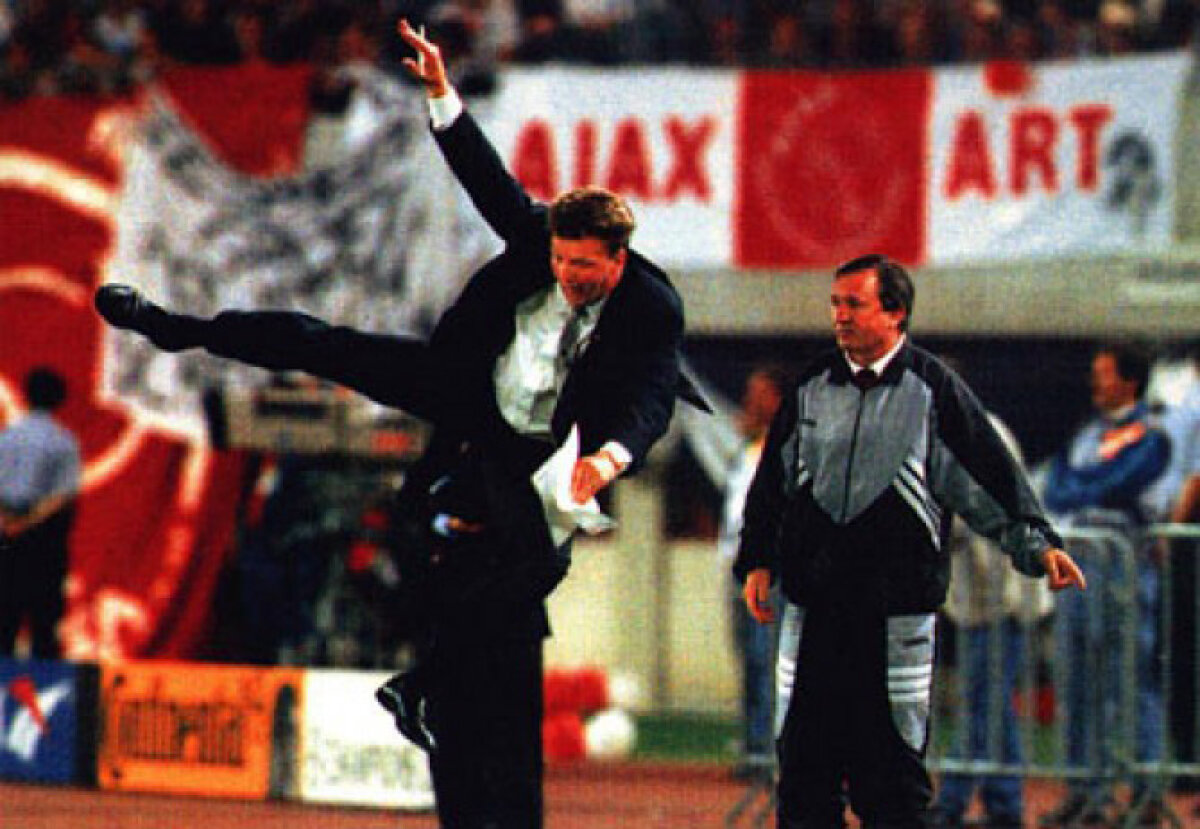 Crăciunescu şi Porumboiu l-au arbitrat pe Van Gaal în punctul culminant al carierei: "E prea bătrîn să mai sară ca la karate!"