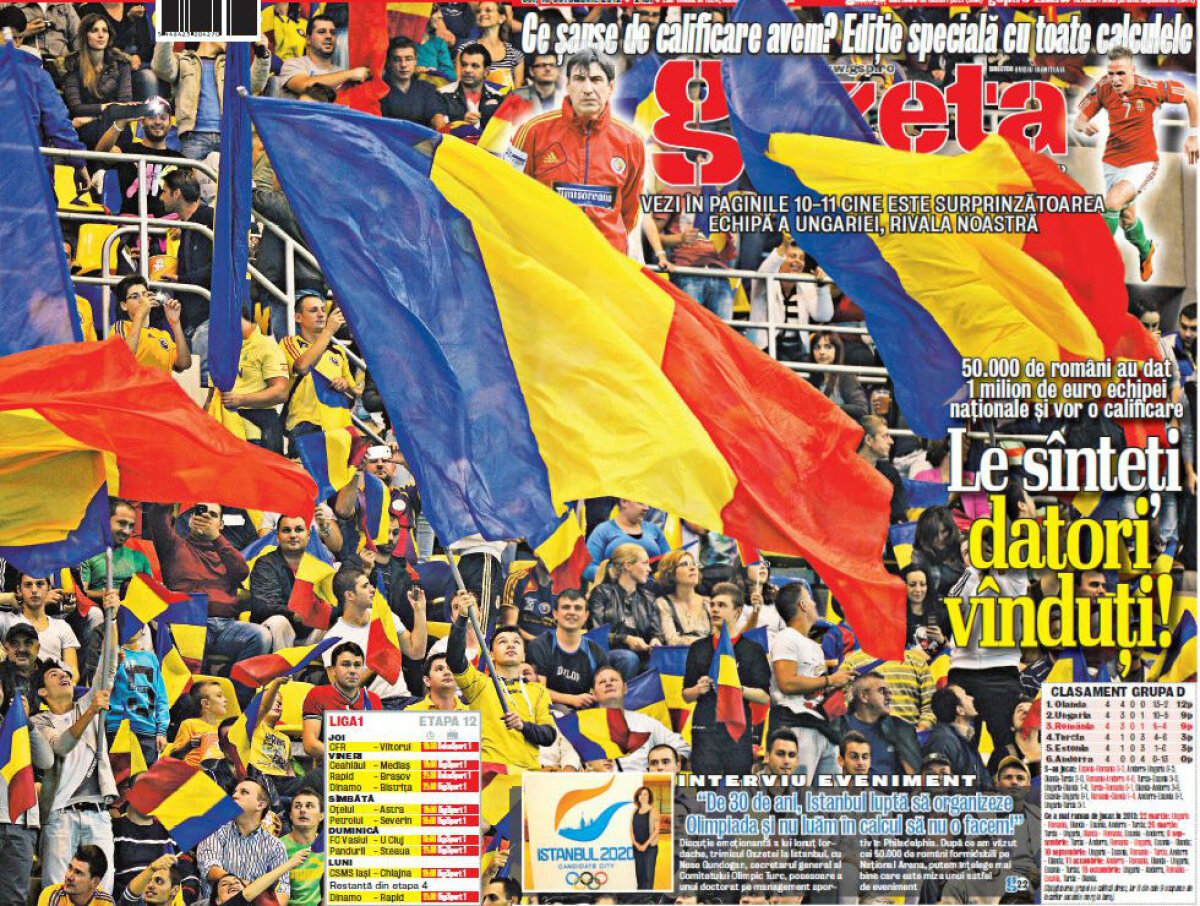 Cum mai ajungem la Rio » Înfrîngerea cu Olanda nu ne costă mult: programul ne favorizează