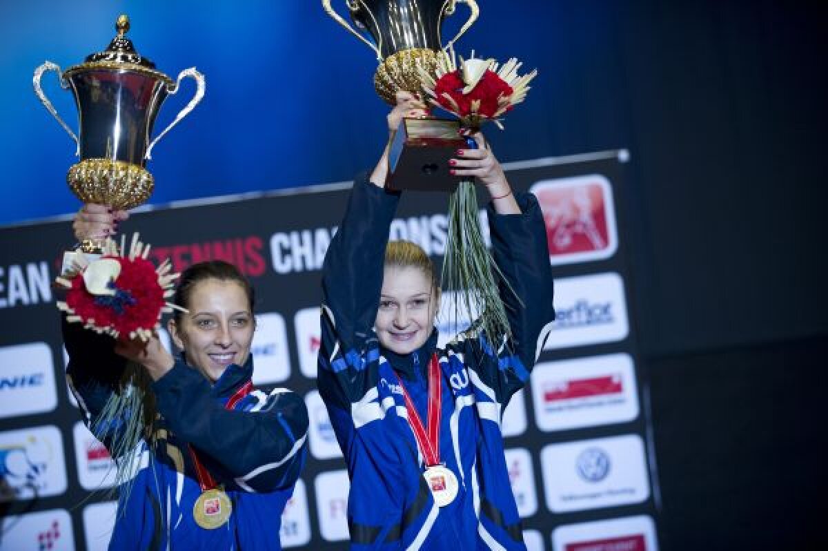 Aur pentru naşa şi fina » Daniela Dodean şi Eliza Samara şi-au apărat titlul european la dublu