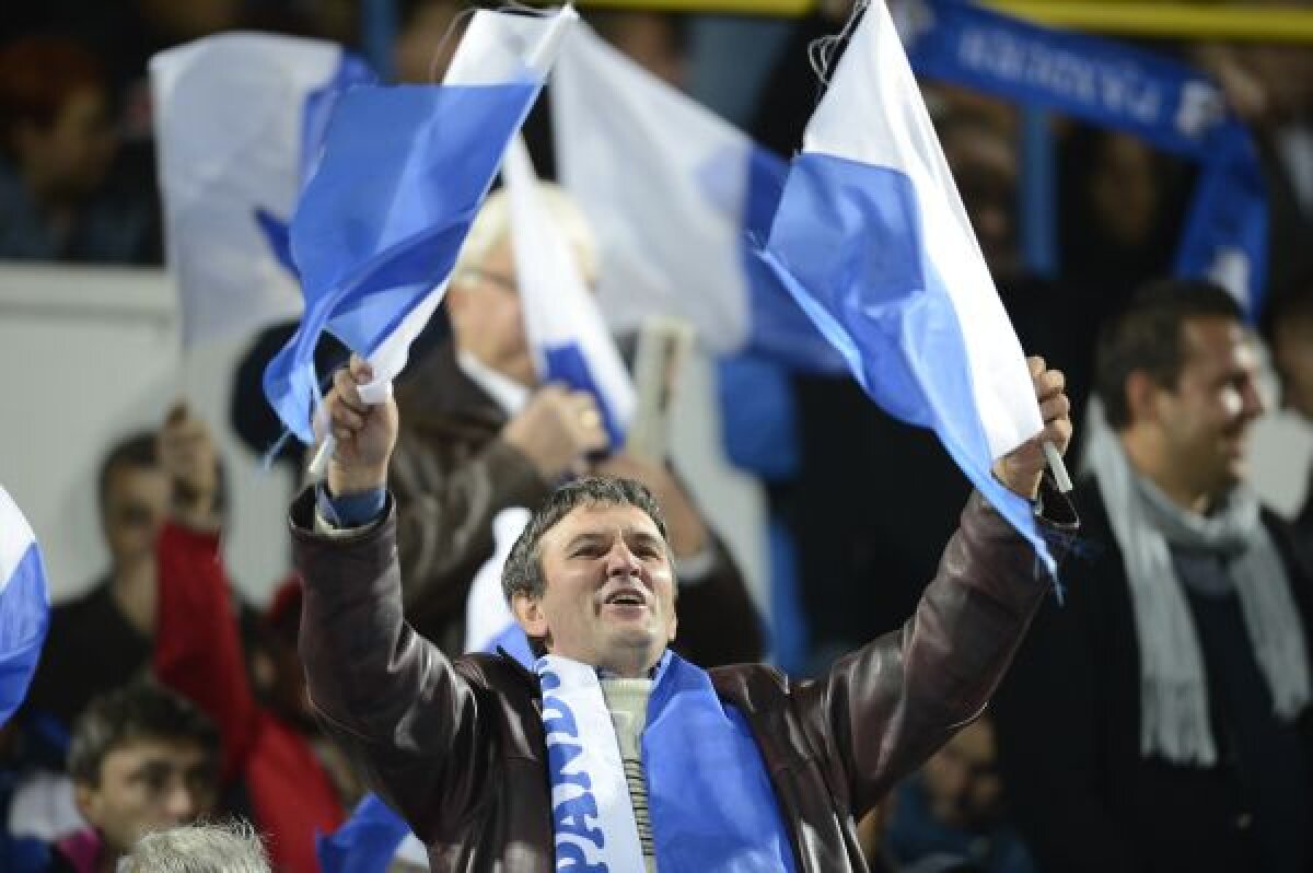 FOTO A înviat Oltenia! » Suporterii gorjenilor au făcut spectacol la derby-ul cu Steaua